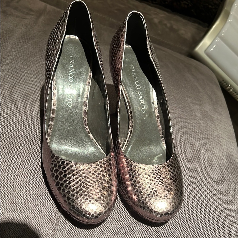 Franco Sarto Heels with Textured Leather